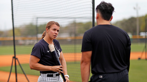 NEW YORK YANKEES Trending Image: Talking baseball and glass ceilings with New York Yankees hitting coach Rachel Balkovec