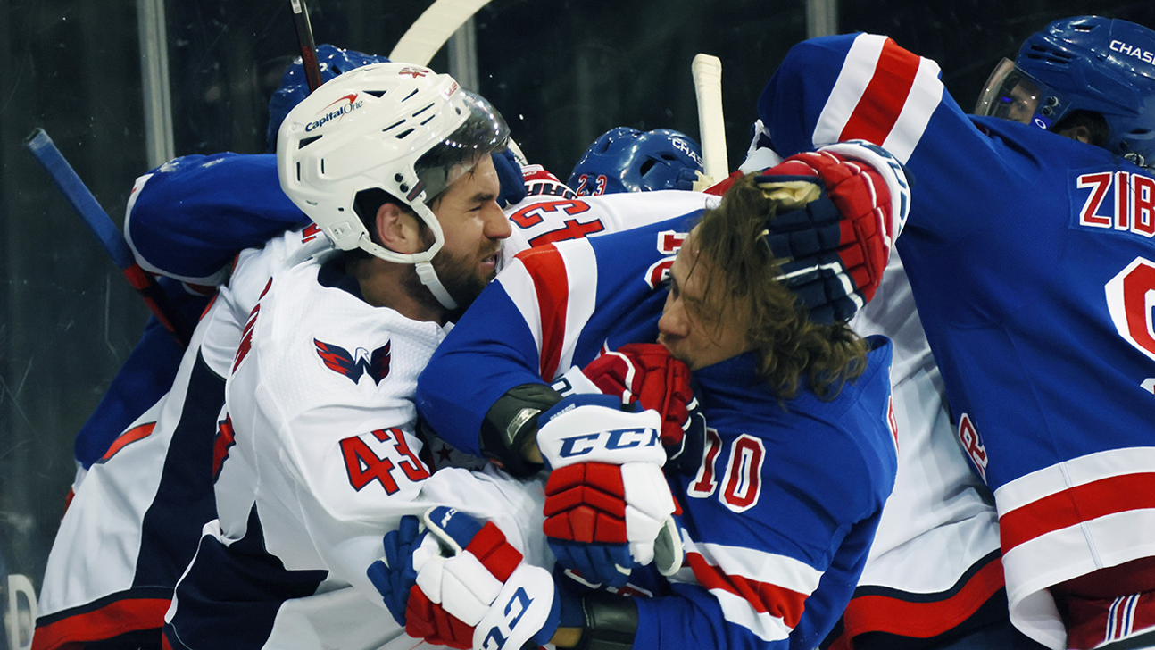 New York Rangers, Washington Capitals drop the gloves in wild brawl