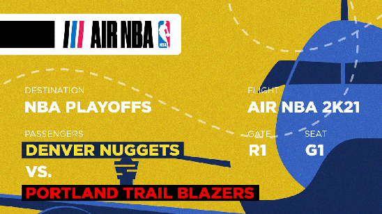 Damian Lillard's double-double powers Blazers to victory over Nuggets in Game 1
