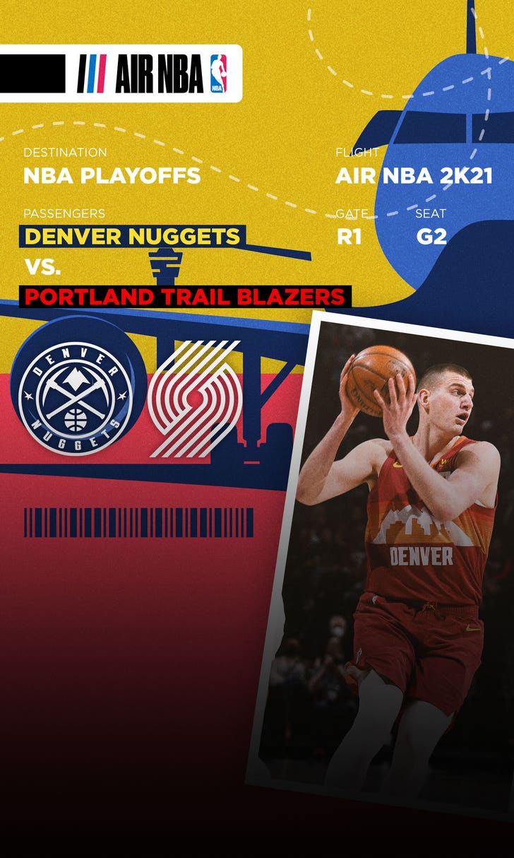 Nikola Jokic's 38 points power Nuggets past Trail Blazers, tie series 1-1