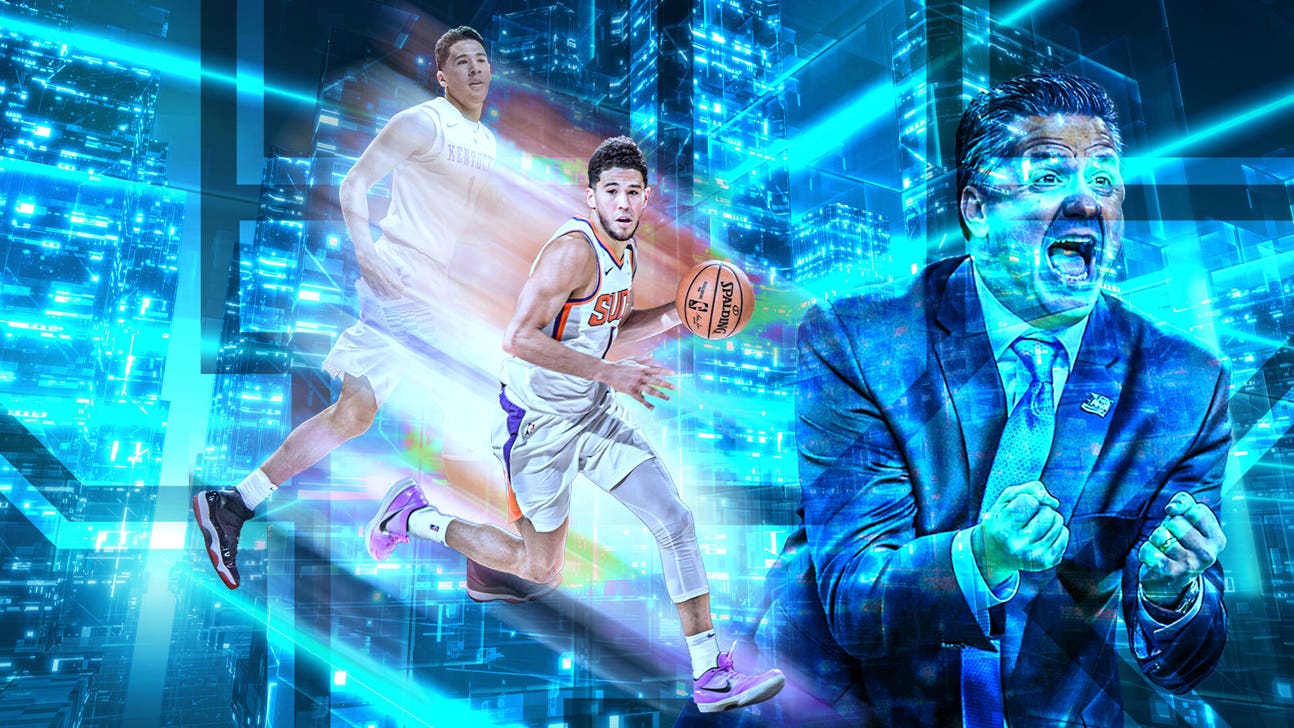 Kentucky coach John Calipari beams watching former Wildcat Devin Booker star in the NBA Finals