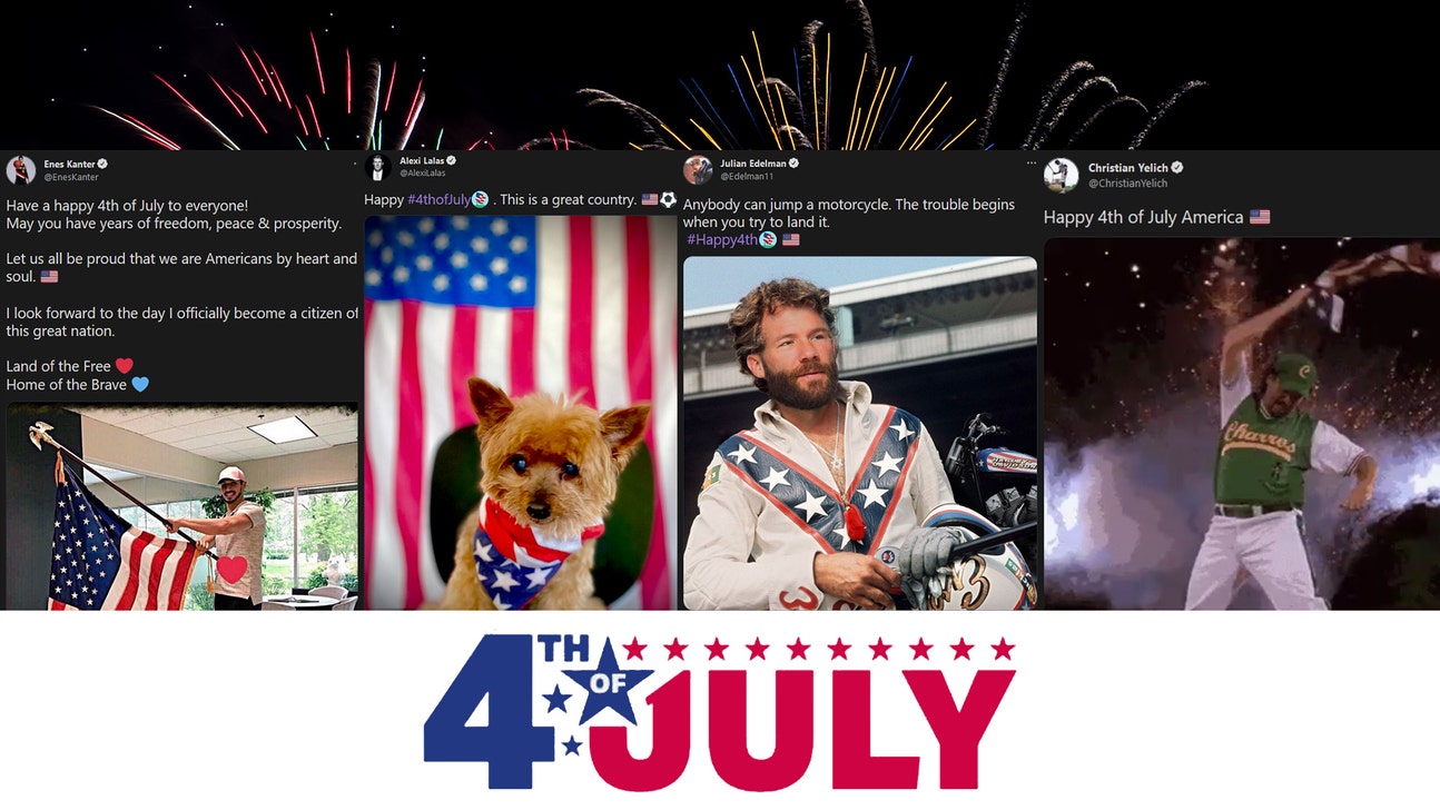 The sports world celebrates Fourth of July