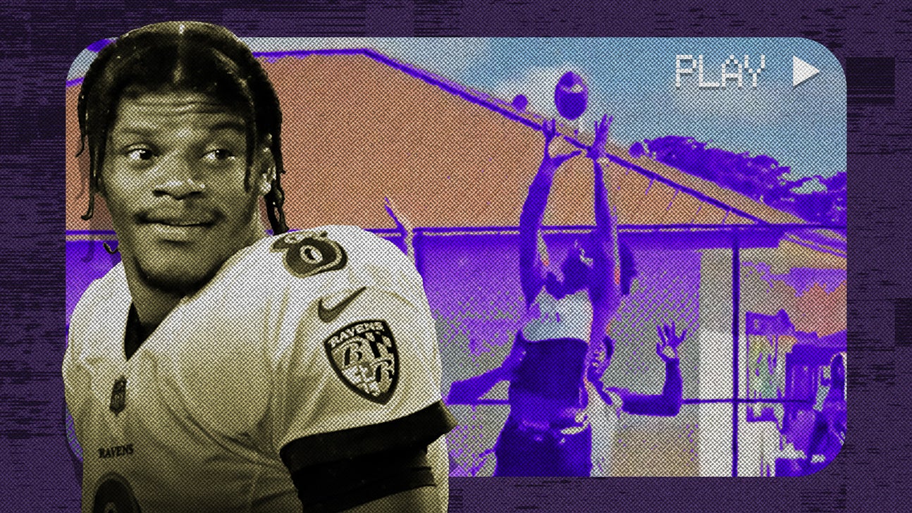 Baltimore's Lamar Jackson turns heads after WR, DB video goes viral