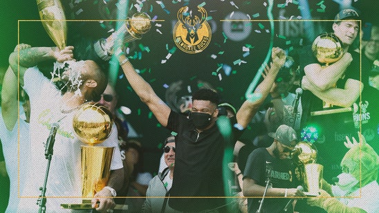 Giannis Antetokounmpo, Milwaukee Bucks show out at NBA Finals victory parade