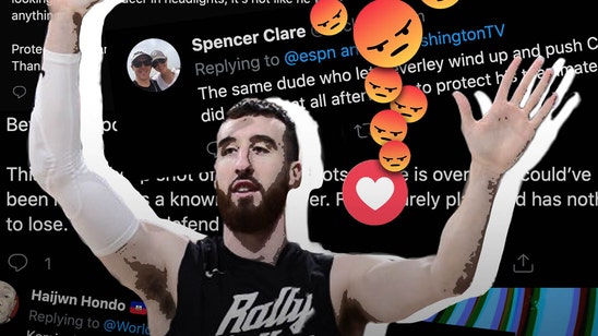 The social media world is wondering why Frank Kaminsky didn't protect Chris Paul