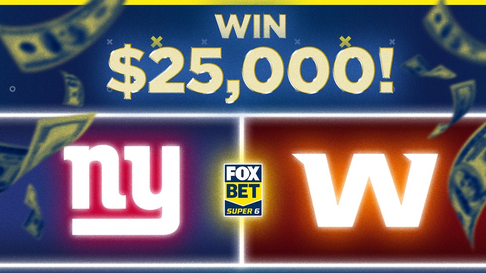 New York Giants vs. Washington: Win $25,000 for free with FOX Super 6