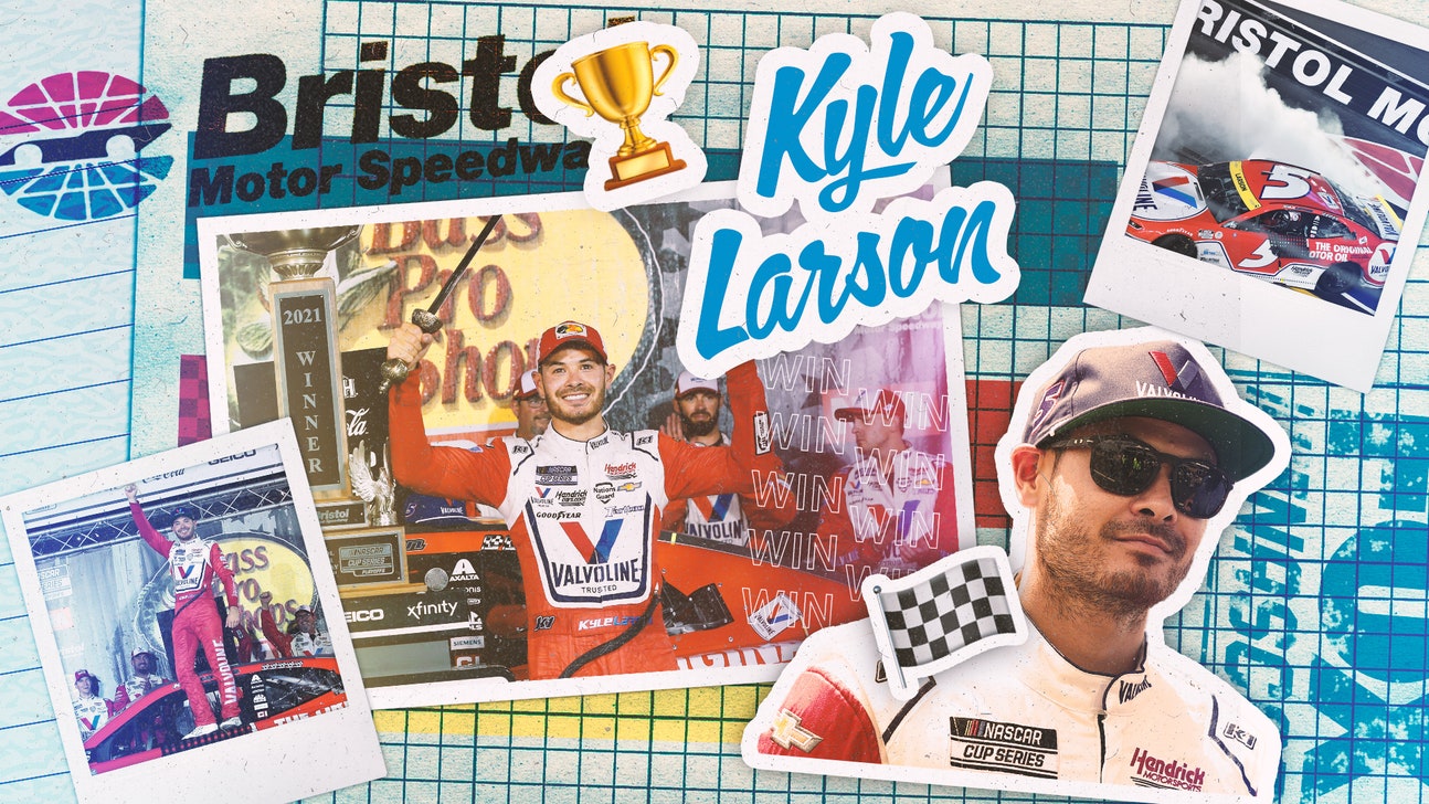 Kyle Larson wins at Bristol with a little help from teammate Chase Elliott