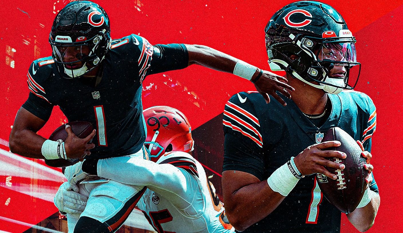 FOX Sports: NFL on X: Justin Fields and the Bears get their first