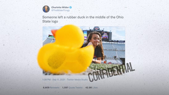 Two young Oregon fans share the story of their rubber duck troll at Ohio State