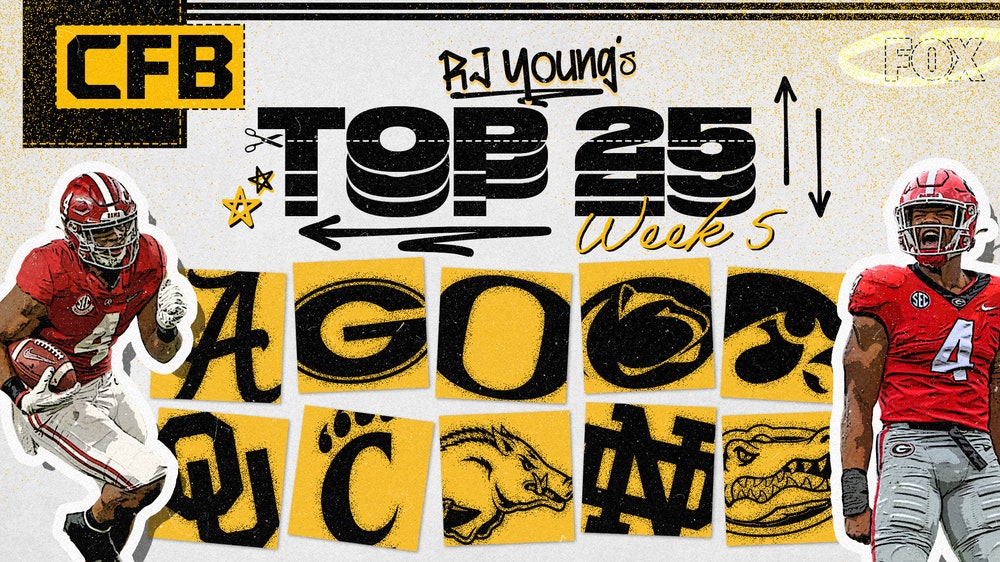 College Football Rankings: Alabama, Georgia and Iowa lead RJ Young's Top 25