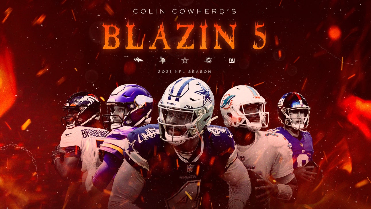 Colin Cowherd's Blazin' 5 Week 4 picks, including Cowboys, Dolphins, Giants