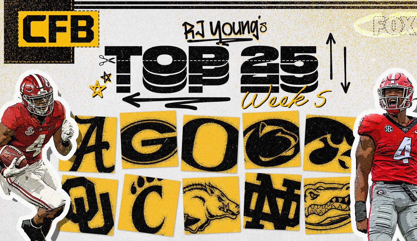 College Football Rankings: Alabama, Georgia and Iowa lead RJ Young's Top 25 - Vimarsana News
