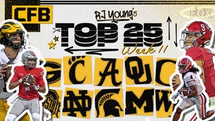 NEXT Trending Image: College football rankings: Georgia, Cincinnati keep top spots while UTSA, Alabama move up as Oklahoma tumbles
