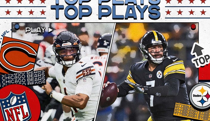 Monday Night Football top plays: Steelers narrowly escape Bears in