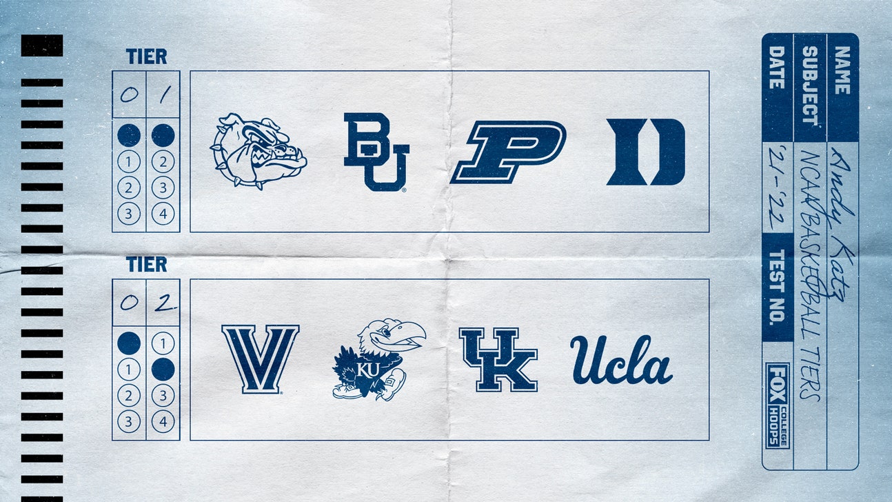 Purdue, Duke, Gonzaga and Baylor sit atop Andy Katz's Tiers