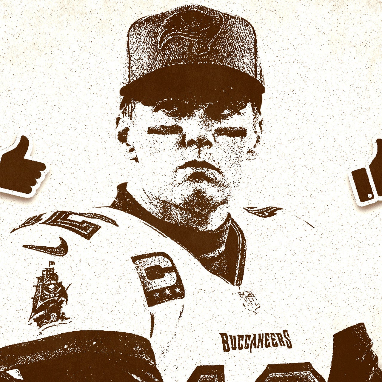 Stencil del logo dei Denver Broncos