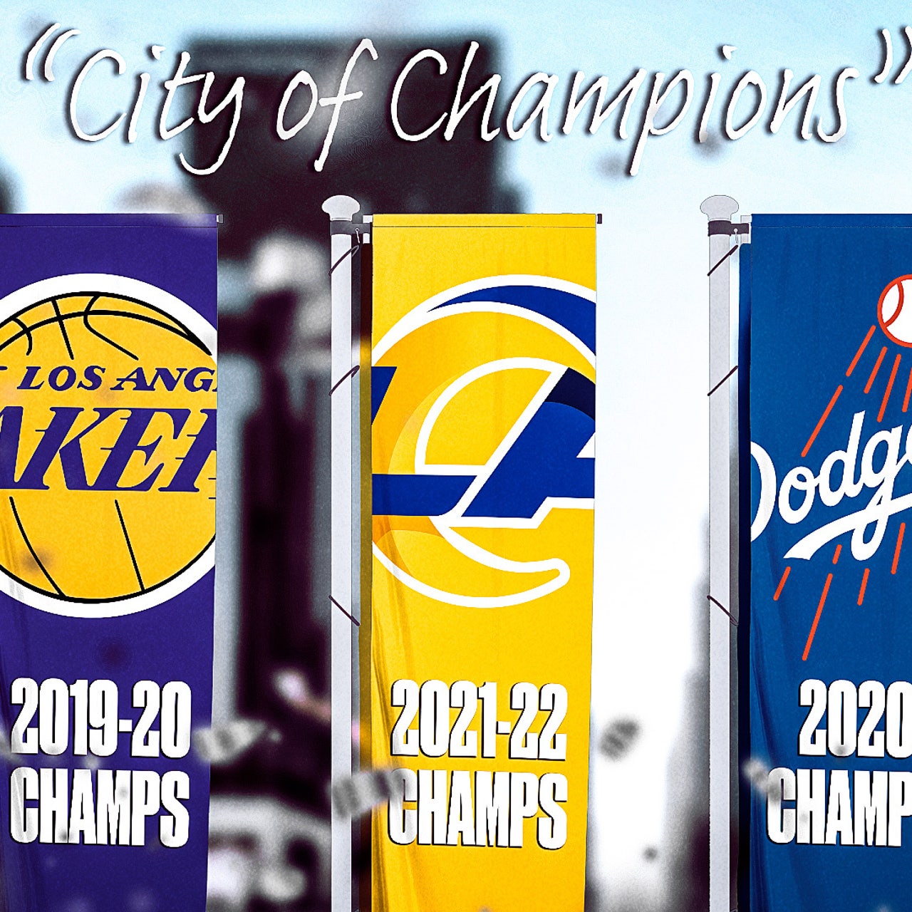 lakers dodgers rams championship