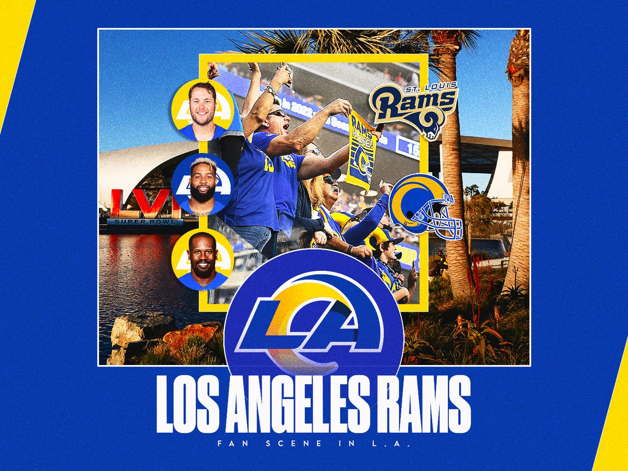 Los Angeles Dodgers - Go get 'em, Los Angeles Rams! We're rooting