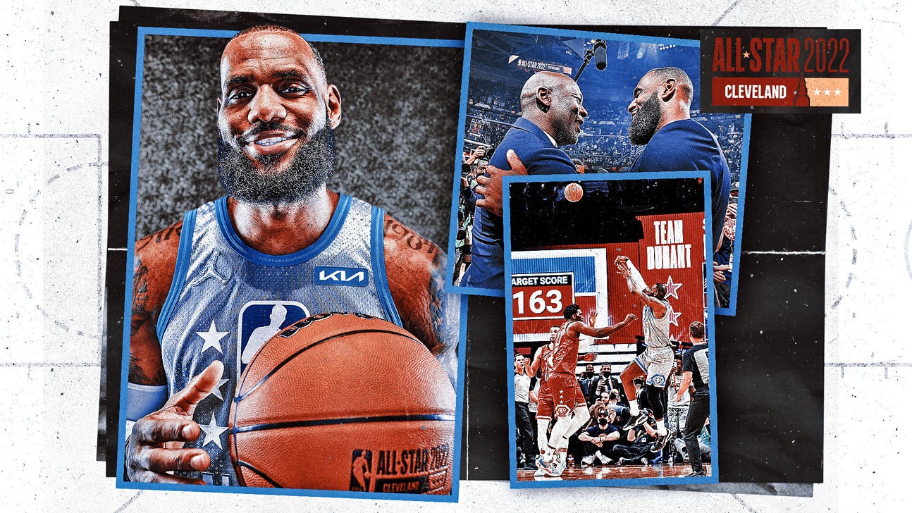 LeBron's dream day features Michael Jordan hug, game-winning shot