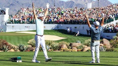 PGA TOUR Trending Image: Hole-in-one sparks beer can shower at 'loudest hole in golf'