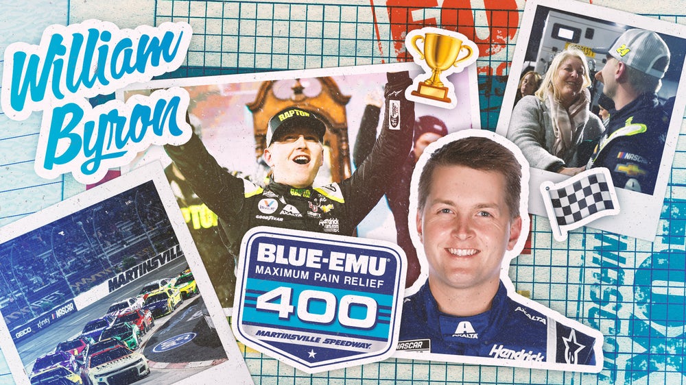William Byron and family celebrate emotional day at Martinsville