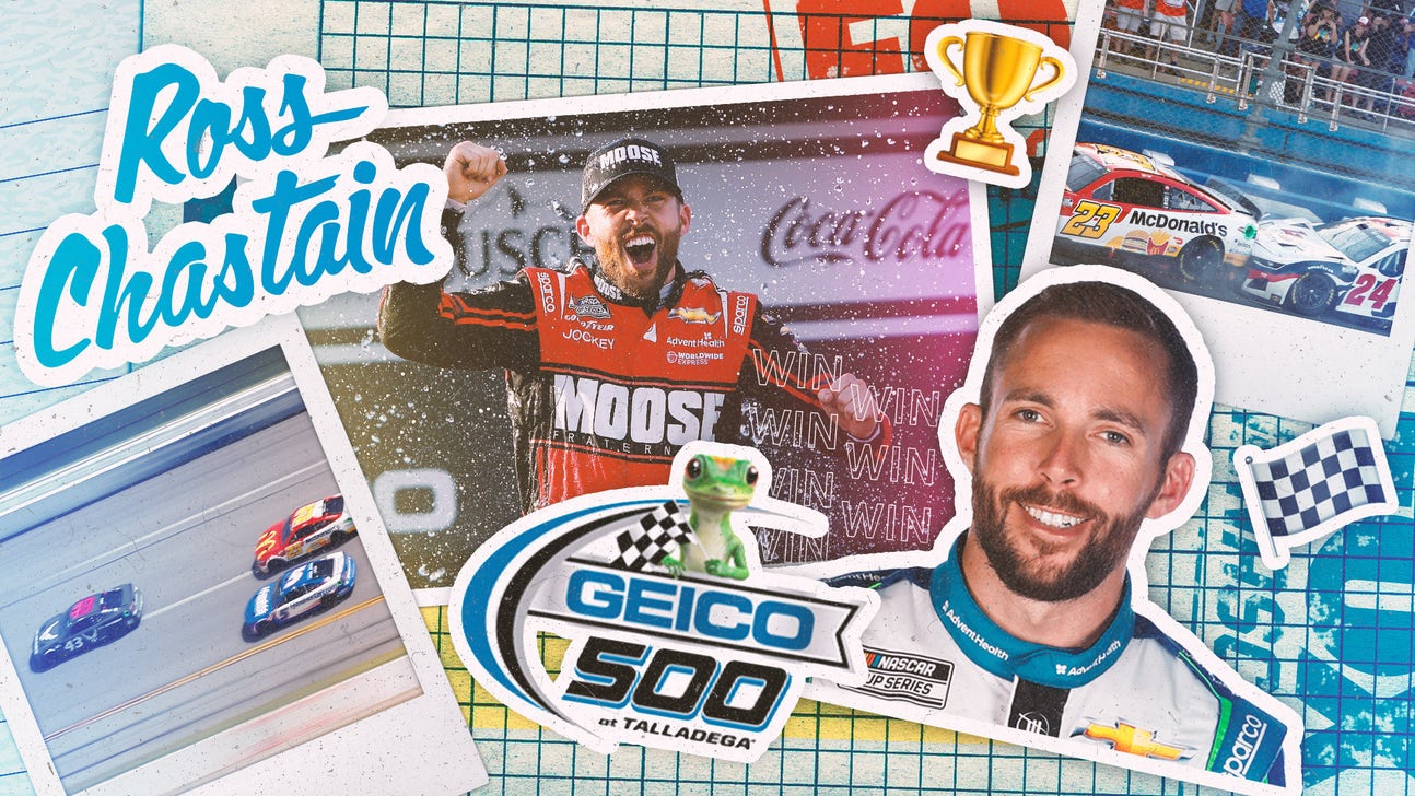 Ross Chastain wins with patience as crashes frustrate at Talladega