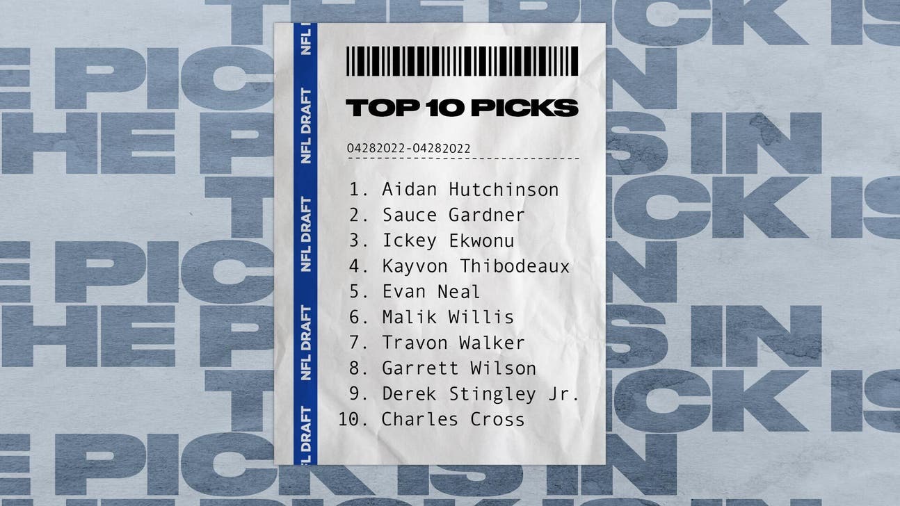 2022 NFL Draft: Hutchinson, Gardner lead Cowherd's Top 10