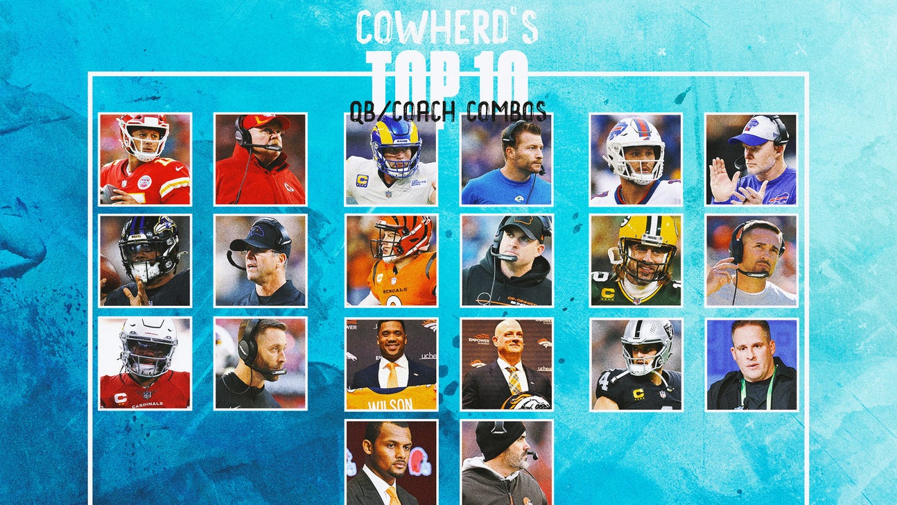 Mahomes-Reid headline top 10 QB-head coach duos