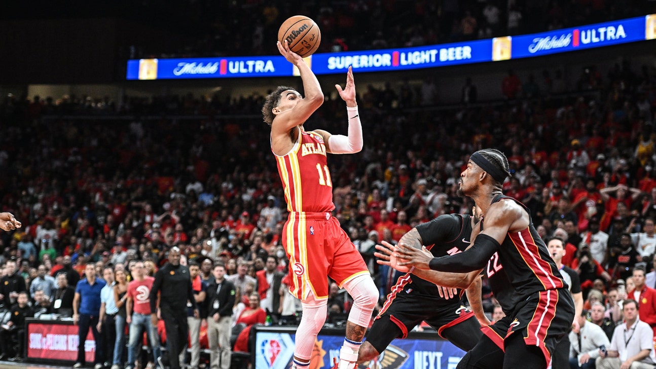 Trae Young's floater seals comeback win for Hawks, Heat lead 2-1