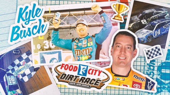 Kyle Busch overcomes frustration to win on a wild night on dirt