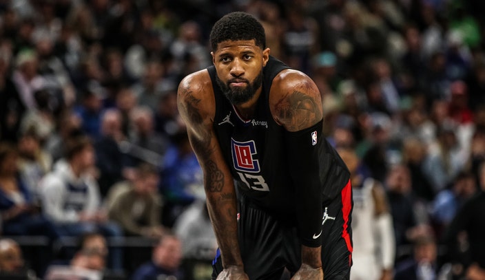 Paul George enters health and safety protocols, out against