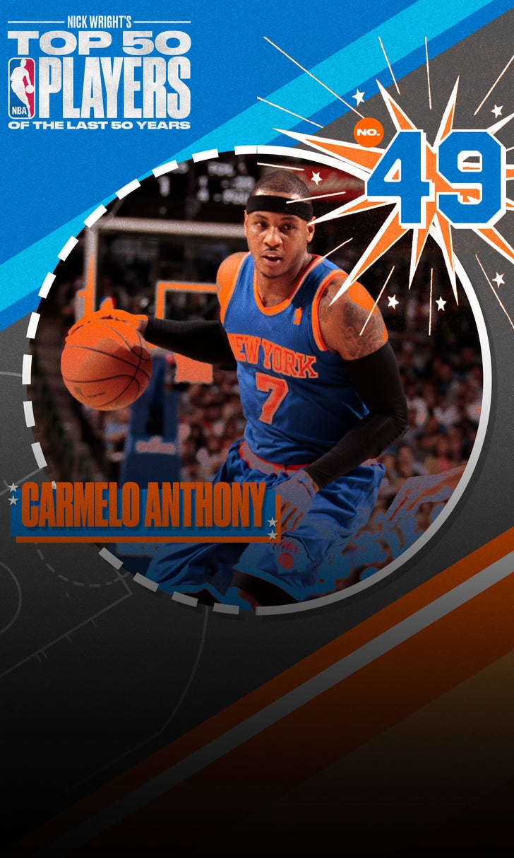 Top 50 NBA players from last 50 years: Carmelo Anthony ranks No. 49