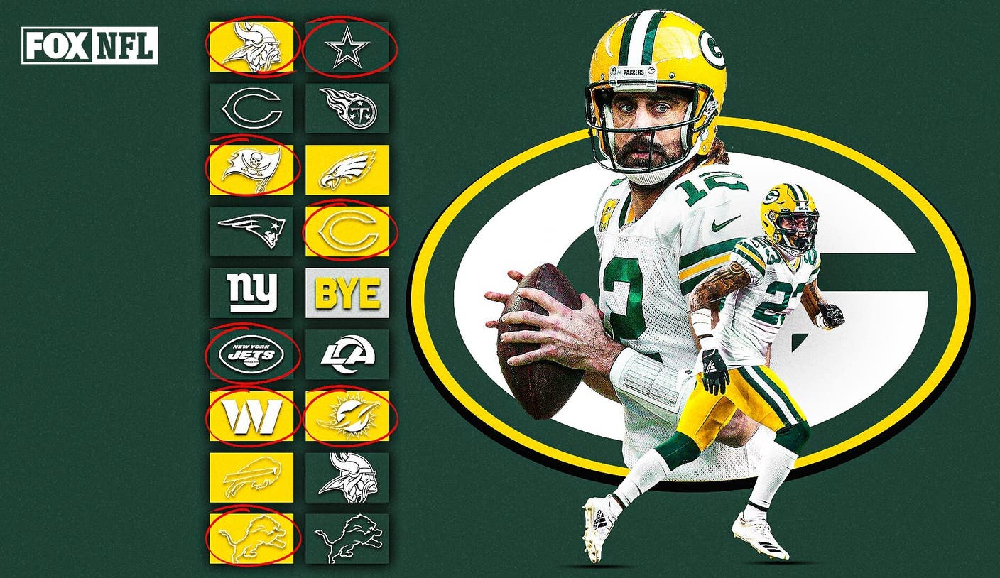 Aaron Rodgers, Packers face tough schedule in 2022