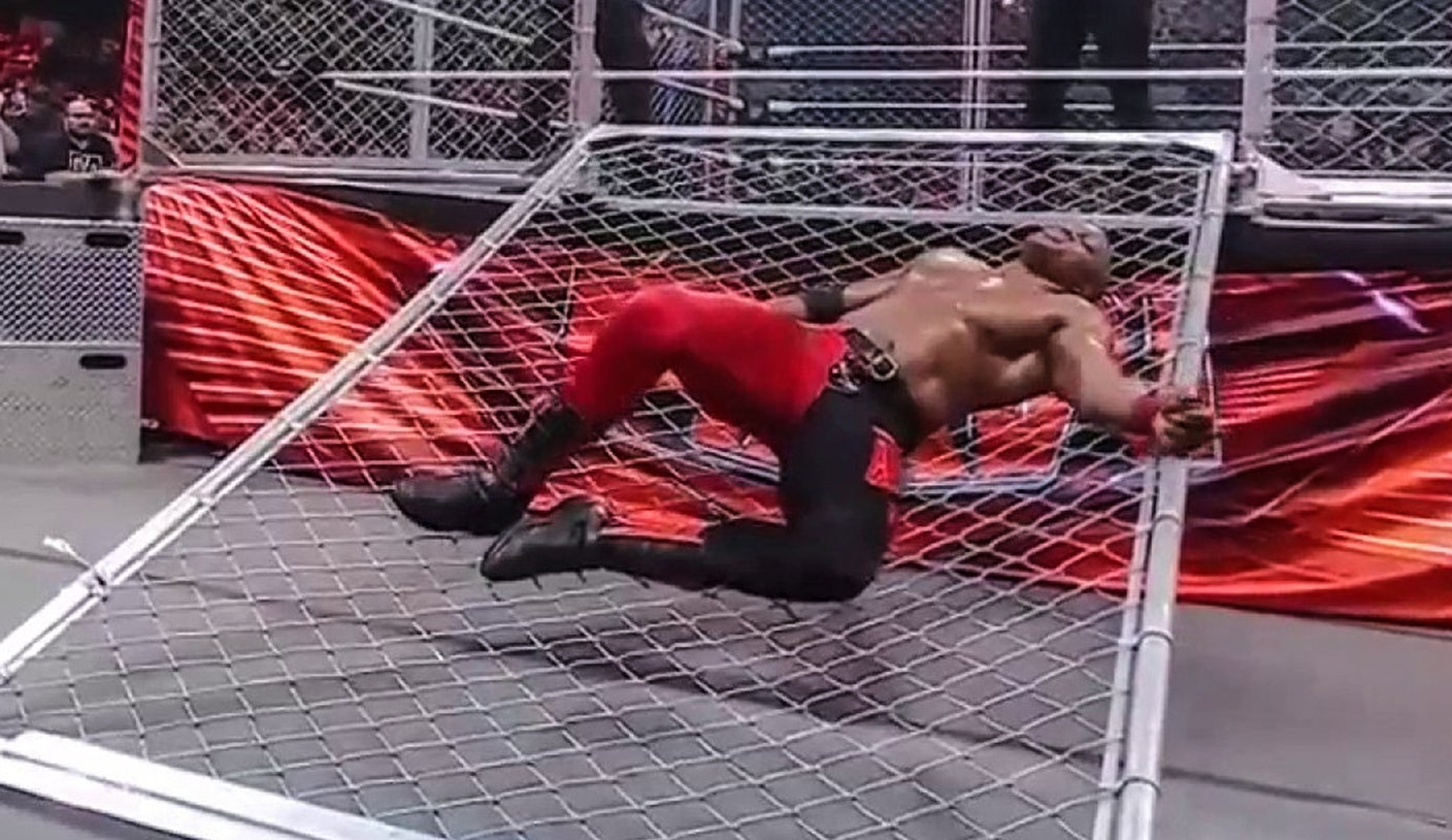 WWE Raw: Bobby Lashley victorious after slam through cage