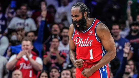 Harden heats up as Sixers roast Miami, tie series 2-2