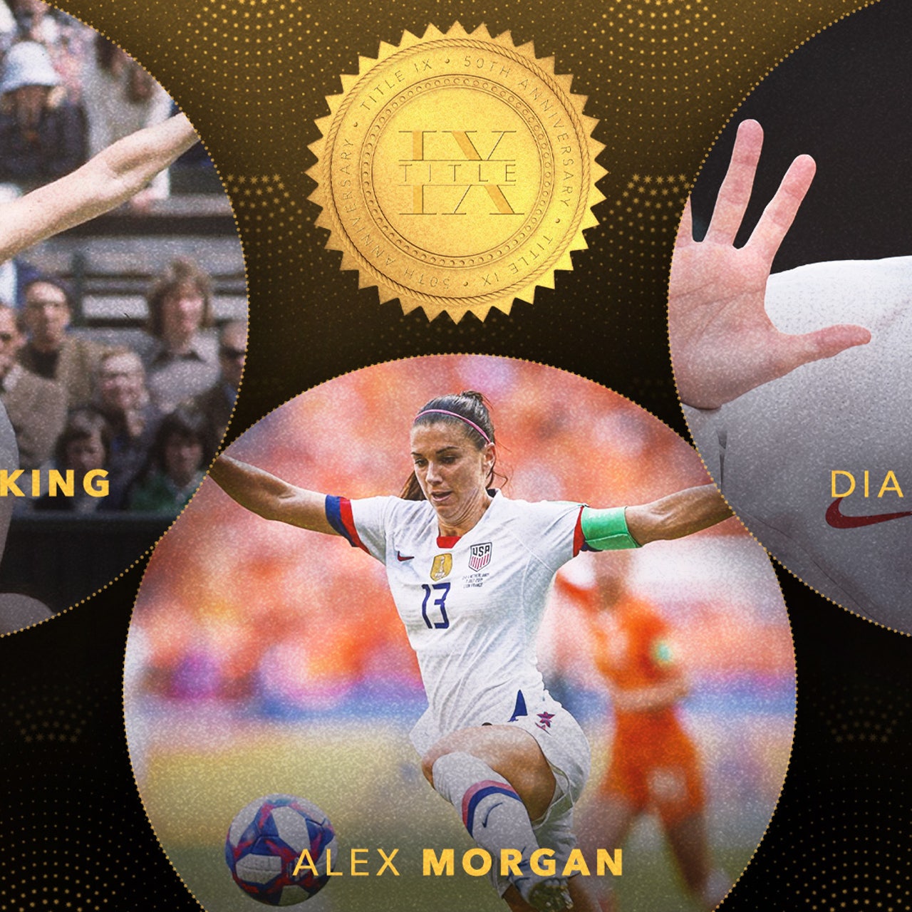 Strong Like A Woman Alex Morgan, Diana Taurasi, Billie Jean King and 97 other game-changing women FOX Sports photo picture