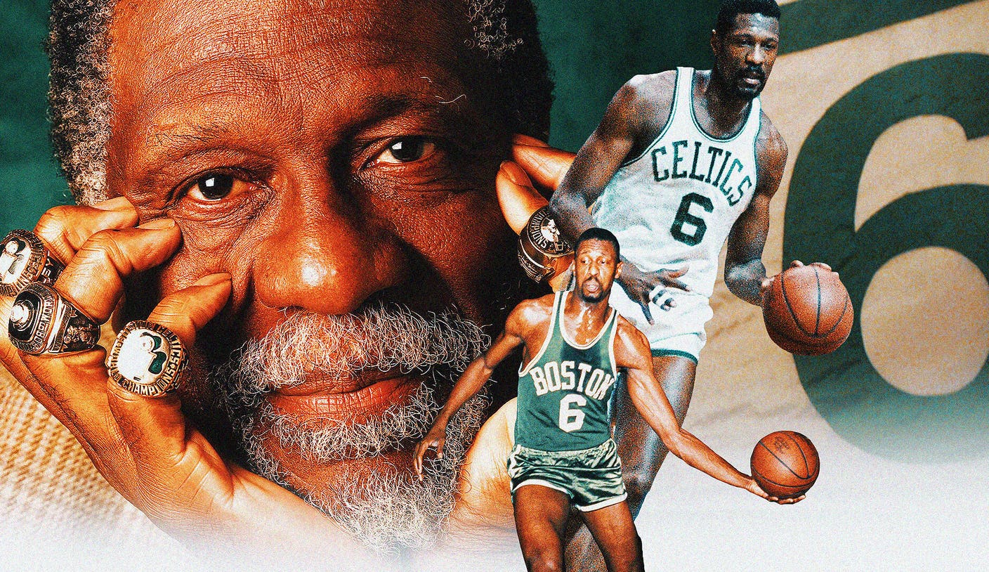 Bill Russell Boston Celtics Wilt Chamberlain Los Angeles Lakers
