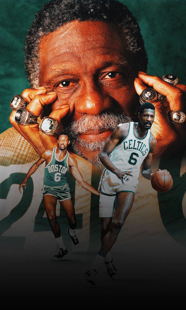 Bill Russell's basketball career: By the numbers