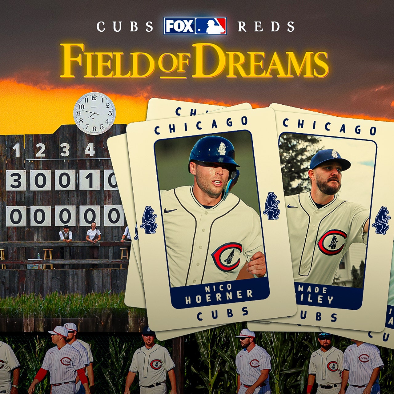 Chicago Cubs vs Cincinnati Reds MLB Field Of Dreams 2022
