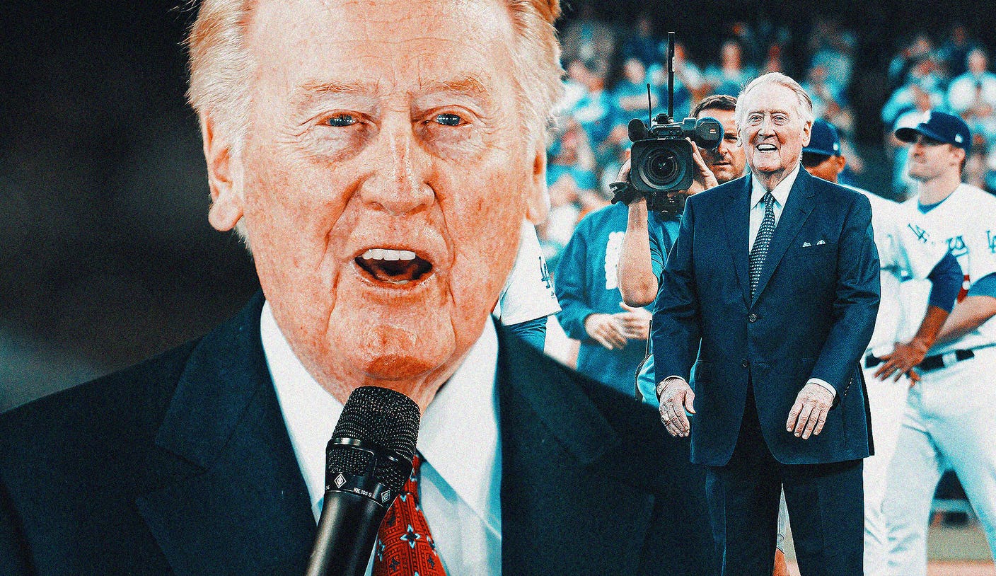 Honoring Vin Scully's legacy with new sketch of Dodger legend