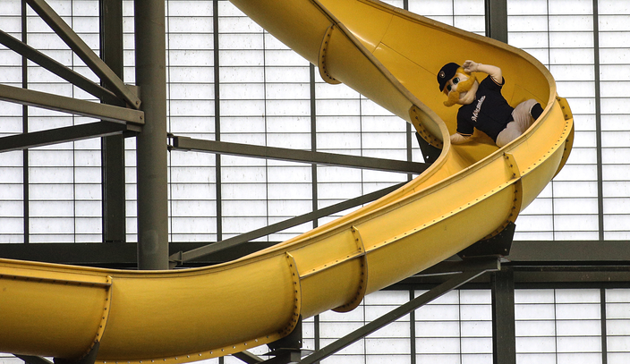 Brewers what will it take for me to ride down Bernie's slide