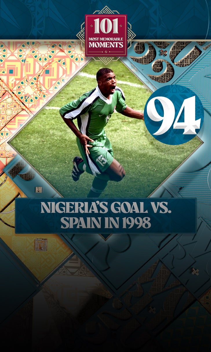 World Cup's 101 Most Memorable Moments: Sunday Oliseh's screamer vs. Spain