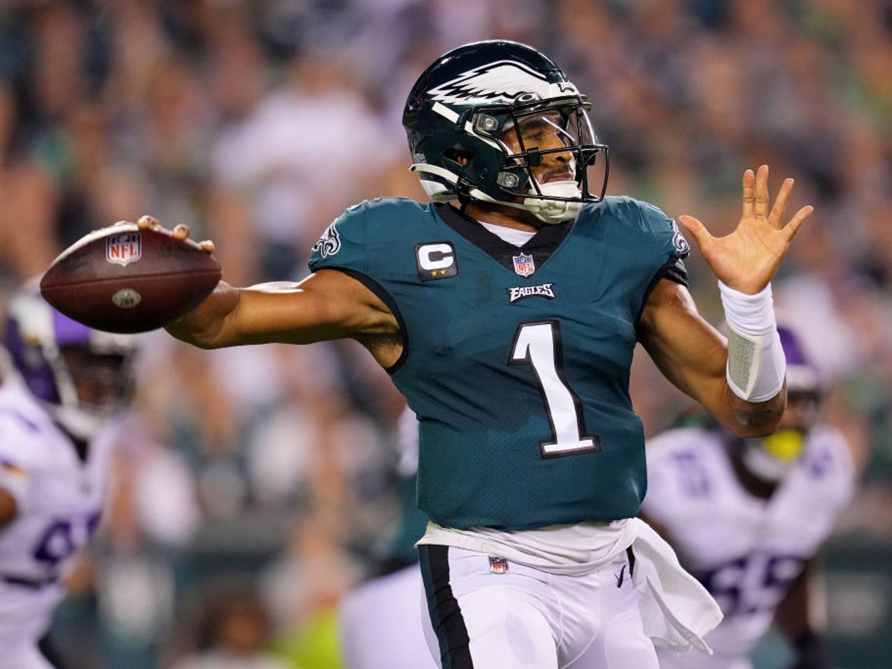 Philadelphia Eagles Jalen Hurts in action, walks off the field News  Photo - Getty Images