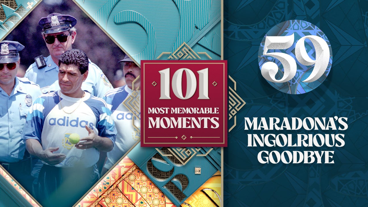 World Cup's 101 Most Memorable Moments: Maradona's inglorious goodbye
