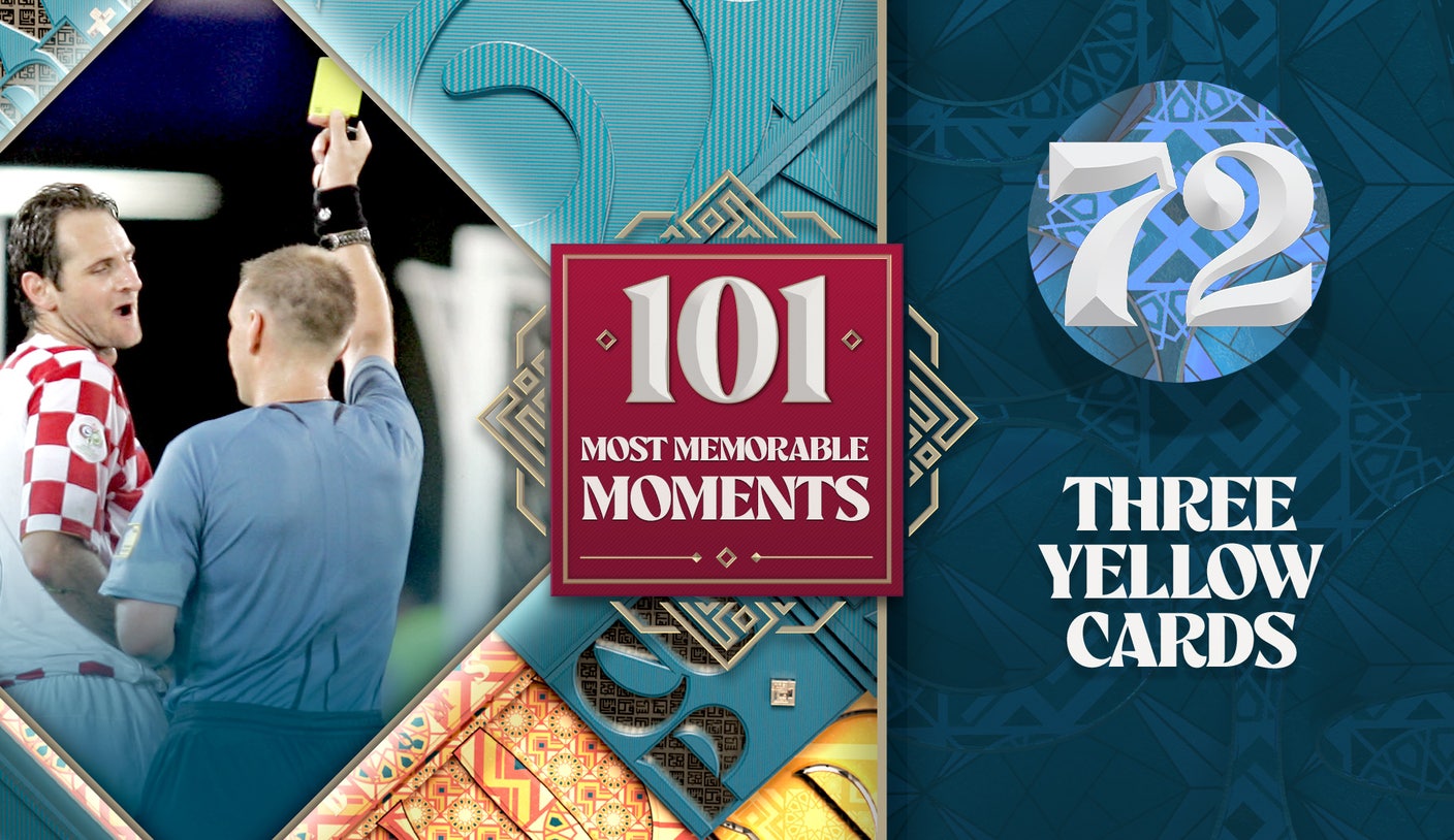 World Cup’s 101 Most Memorable Moments: One, two, three yellow cards
