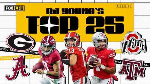 ARKANSAS RAZORBACKS Trending Image: College football rankings: Georgia tops RJ Young's Top 25