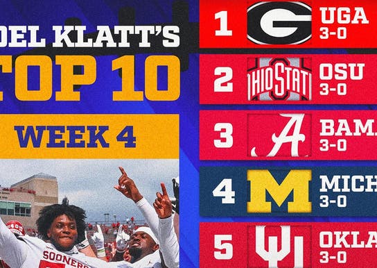 Oklahoma ascends, USC slips in Joel Klatt's top 10