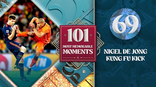 World Cup's 101 Most Memorable Moments: Nigel de Jong's high kick