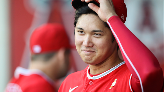 Shohei Ohtani autographs ball Kody Clemens struck him out with