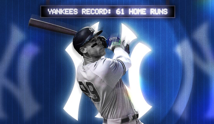 Men's New York Yankees Aaron Judge American League Home Run Record